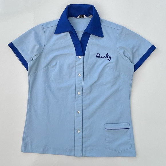 Vintage 50’s 60’s King Pin Bowling Apparel Shirt Zodiac Aquarius Side Adult 36 - Picture 1 of 10